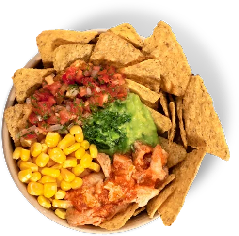 Nachos con pollo tinga