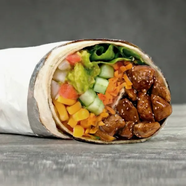 Wrap pollo teriyaki
